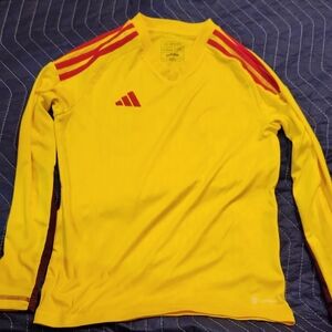 Adidas Kids Bright Yellow and Red Jersey